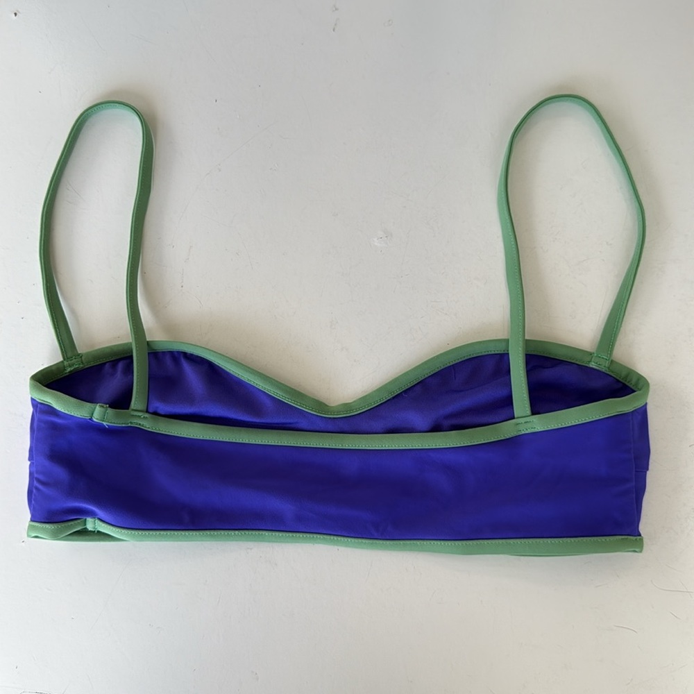 Mott 50 Amethyst Purple Blue Matcha Green Lined Bikini Swim Cheeky Ruched V cut - Picture 8 of 8